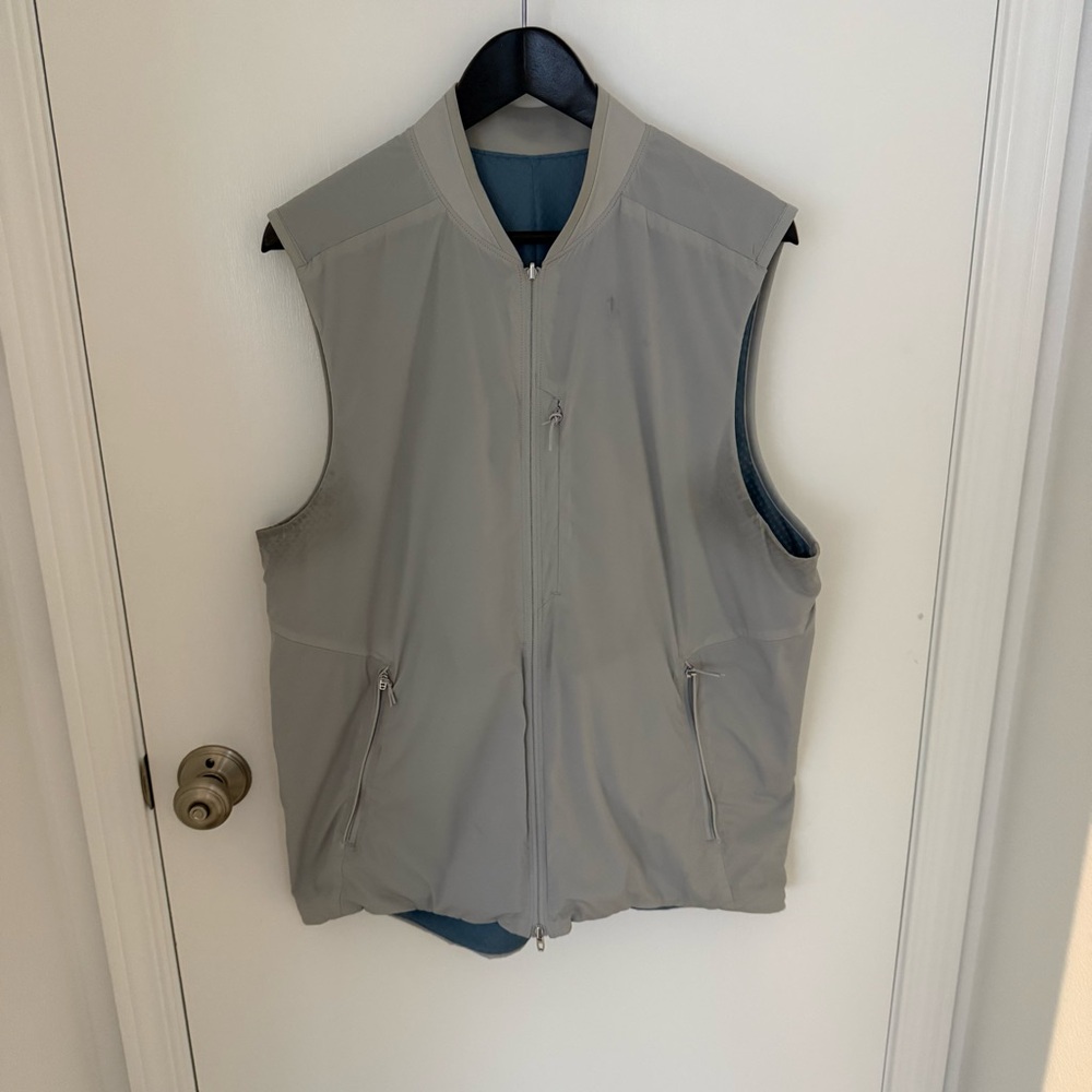 Lululemon unique Blue and Gray reversible Sleeveless Vest